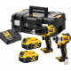 DeWALT DCK2062M2T Akkus fúrócsavarozó DCD709 és ütvecsavarozó DCF809 (18V, 2x4,0Ah) TSTAK