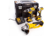 DeWALT DCK383P2T-QW Akku Kombo Szett DCD796 + DCF887 + DCG412, 18V XR 2x5,0AH, TSTAK