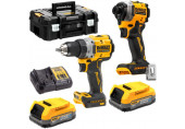 DeWALT DCK2051E2T-QW Akkus gépszett (DCD800+DCF850+18v/2x1,7Ah PowerStack) Tstak