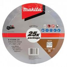 Makita E-03006-25 vágókorong, 230 x 2 x 22,23 mm, 25 db