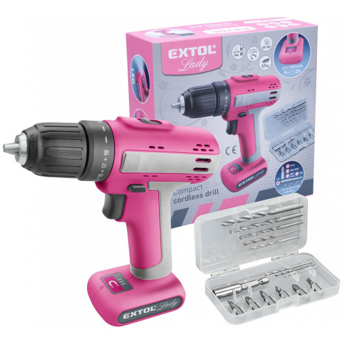 EXTOL Akkus fúró-csavarbehajtó, beépített akkuval, tartozékokkal (1,5Ah/12V) 402402 EXTOL Akkus fúró-csavarbehajtó, beépített akkuval, tartozékokkal (1,5Ah/12V) 402402