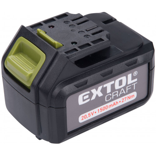 EXTOL CRAFT újratölthető akkumulátor, 20 V Li-ion, 1500mAh 402440E