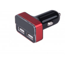 EXTOL ENERGY USB autós töltő, 12 / 24V, 2xUSB, mérő, 3,4A, 17W 42084