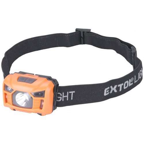 Extol LED fejlámpa, 3 W, CREE XPL, 100 Lumen; tölthető akkuval, 3 funkció 43180