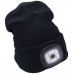EXTOL LIGHT sapka fényszóróval 45lm, újratölthető, USB, fekete, univerzális méret 43199
