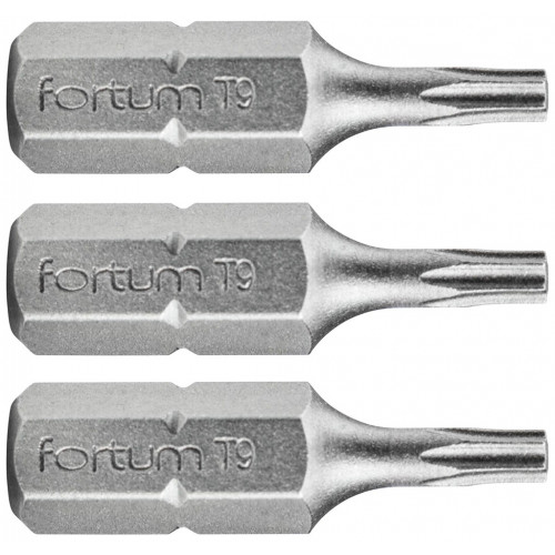 FORTUM-KITO hegy TORX, 3 db készlet, T 9x25mm, S2 4741409 FORTUM-KITO hegy TORX, 3 db készlet, T 9x25mm, S2 4741409