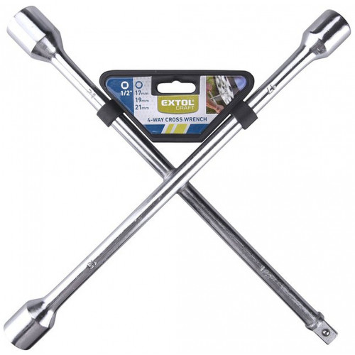 Extol keresztkulcs, edzett; 17×19×21×1/2" 6651