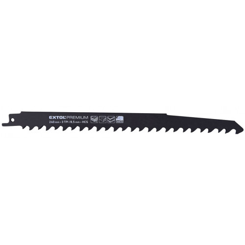 EXTOL PREMIUM fémfűrészlap 3db, 240x19x1,5mm, HCS 8806100 EXTOL PREMIUM fémfűrészlap 3db, 240x19x1,5mm, HCS 8806100