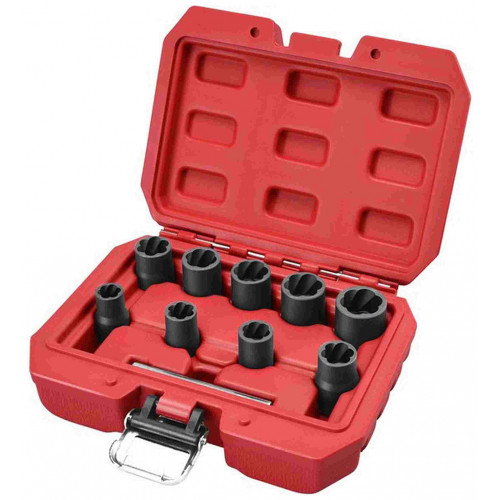 EXTOL PREMIUM csavarkiszedő készlet 10db-os 3/8"col 10-19mm 8818141 EXTOL PREMIUM csavarkiszedő készlet 10db-os 3/8"col 10-19mm 8818141