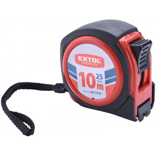 EXTOL mérőszalag, gumírozott, 1 stoppos, 10m×25mm 8821039 EXTOL mérőszalag, gumírozott, 1 stoppos, 10m×25mm 8821039