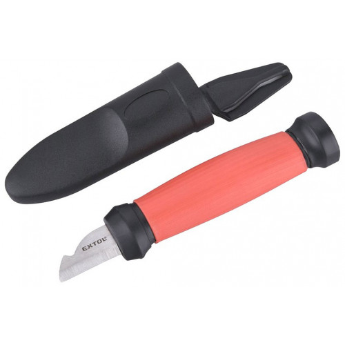 EXTOL PREMIUM Kábelcsiszoló kés, szélezett, műanyag. ház, 155/120 mm 8831101