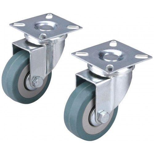 EXTOL Készülékgörgő forgóvillás, 50 mm, 27 kg, szürke gumis (2 db) 8856023 EXTOL Készülékgörgő forgóvillás, 50 mm, 27 kg, szürke gumis (2 db) 8856023