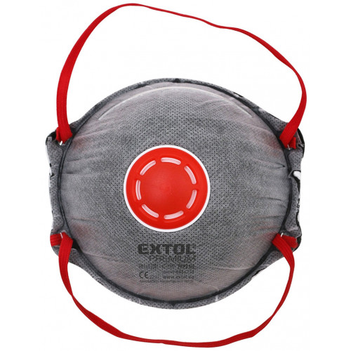 EXTOL légzésvédő készlet 3 db kilégzőszeleppel és aktívszén szűrővel,FFP3 885673 EXTOL légzésvédő készlet 3 db kilégzőszeleppel és aktívszén szűrővel,FFP3 885673
