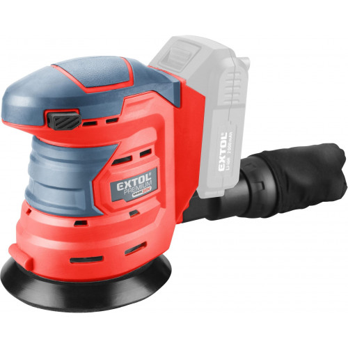 EXTOL excenter csiszoló akkumulátor SHARE20V,125mm,20V akkumulátor és töltő nélkül 8891847