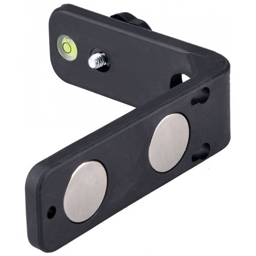 EXTOL Tartó konzol lézeres vízszintezőhöz, L alakú, mágneses, 1/4” és 5/8” 92323