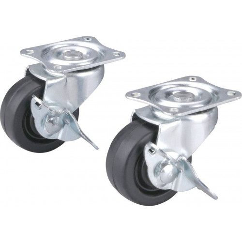 Extol készülékgörgő 2 db, önbeálló, rögzítőfékkek, fekete gumi, 40mm 956013 Extol készülékgörgő 2 db, önbeálló, rögzítőfékkek, fekete gumi, 40mm 956013