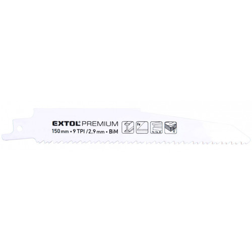 EXTOL PREMIUM fémfűrészlap 3db, 150x22x1,6mm, Bi-metal 8806203