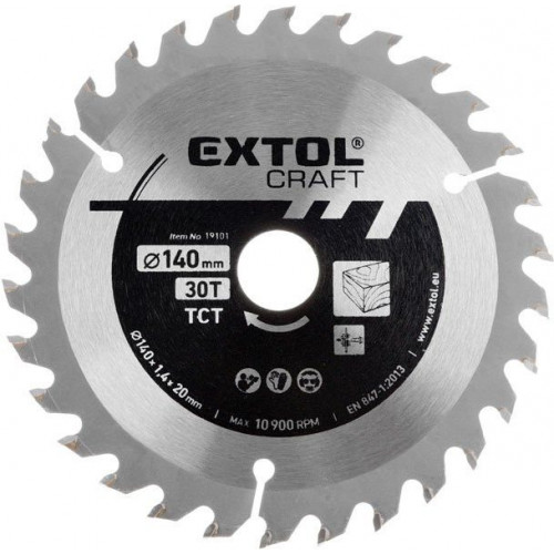 Extol Craft körfűrészlap keményfémlapkás 140×20mm T30, Extol Craft körfűrészlap keményfémlapkás 140×20mm T30,