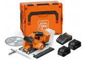 FEIN F-IRON Cut 57 AS Set Kompakt,akkumulátoros kézikörfűrész fémekhez (18V/2x8,0Ah)L-Boxx