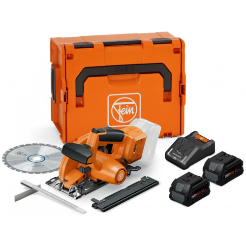 FEIN F-IRON Cut 57 AS Set Kompakt,akkumulátoros kézikörfűrész fémekhez (18V/2x8,0Ah)L-Boxx