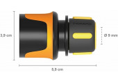 Fiskars Comfort Tömlő-gyorscsatlakozó, 9 mm (3/8”) FLOW 1027071