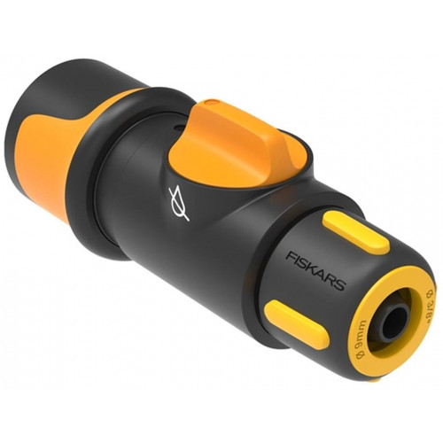 Fiskars Comfort Tömlőcsatlakozó Be/Ki 9 mm (3/8”) 1027085