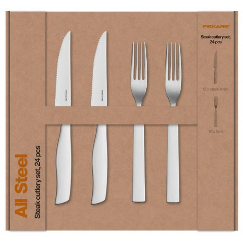 Fiskars Steak evőeszköz készlet 24db 1071625