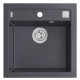 ALVEUS FORMIC 20 gránit mosogató, 520 x 510 mm, fekete