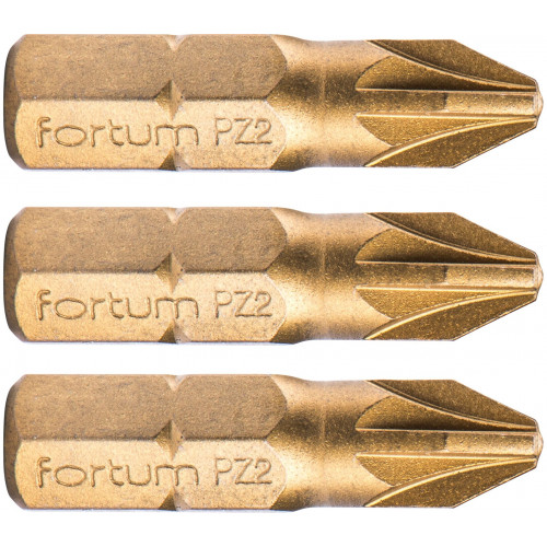 FORTUM-KITO keresztfej pozidriv, 3-as készlet, PZ 2x25mm, titán. beállítás, S2 4741372 FORTUM-KITO keresztfej pozidriv, 3-as készlet, PZ 2x25mm, titán. beállítás, S2 4741372