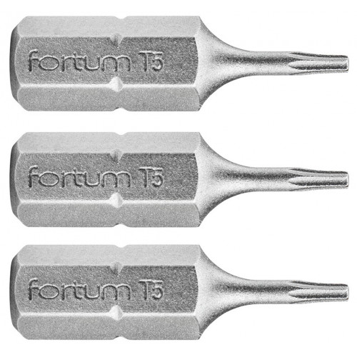 FORTUM-KITO hrot TORX, sada 3ks, T 5x25mm, S2 4741405 FORTUM-KITO hrot TORX, sada 3ks, T 5x25mm, S2 4741405