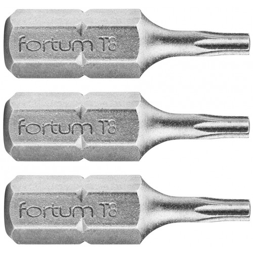 FORTUM-KITO hegy TORX, 3 db készlet, T 8x25mm, S2 4741408 FORTUM-KITO hegy TORX, 3 db készlet, T 8x25mm, S2 4741408