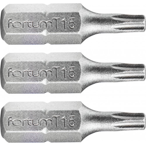 FORTUM-KITO hegy TORX, 3 db készlet, T 15x25mm, S2 4741415