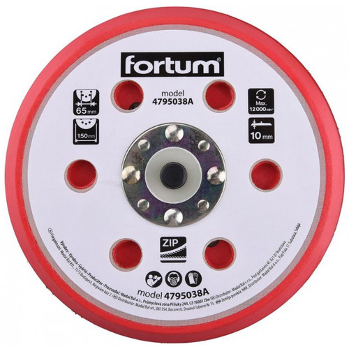 FORTUM Pneumatikus rotációs (excenter) csiszoló 150 mm tartalék talp 4795038A