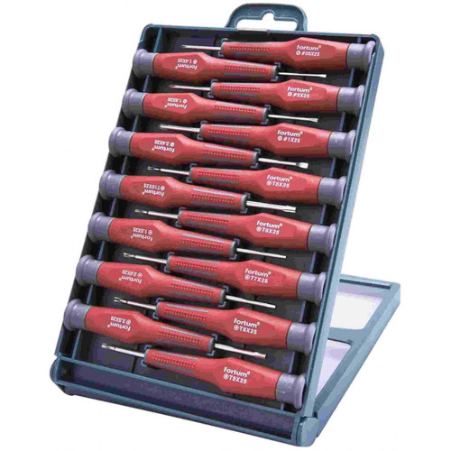 FORTUM órás csavarhúzó klt. 15db, két komponensű ergonomikus markolat 4740802 FORTUM órás csavarhúzó klt. 15db, két komponensű ergonomikus markolat 4740802