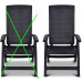 KIÁRUSÍTÁS ALLIBERT MONTREAL dönthető műanyag kerti szék 2 db, grafit 222971 (17201891)