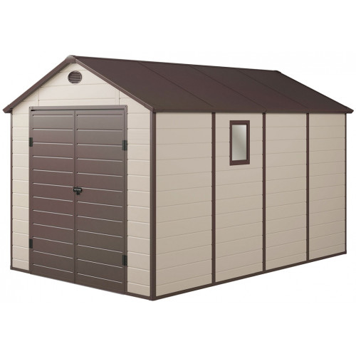 G21 PAH 882 kerti tároló - 241 x 366 cm, világos szürke, bézs, műanyag 6390034 G21 PAH 882 kerti tároló - 241 x 366 cm, világos szürke, bézs, műanyag 6390034