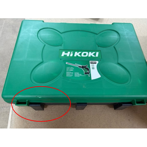KIÁRUSÍTÁS HiKOKI (Hitachi) DH40MC Fúró-vésőkalapács SDS-Max 1100 W SÉRÜLT KOFFER