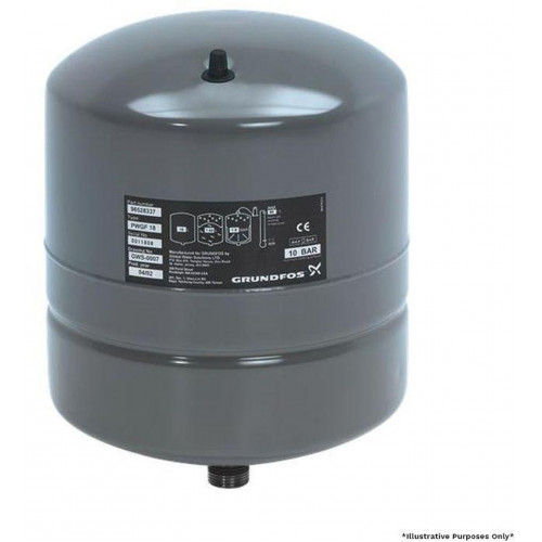 Grundfos Membrános nyomástartály DD 18 PN10 G3/4 V GREY / Hydro Solo 99164407 Grundfos Membrános nyomástartály DD 18 PN10 G3/4 V GREY / Hydro Solo 99164407