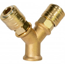 GÜDE Kétutas levegőelosztó, 3/8", belső menet 41136