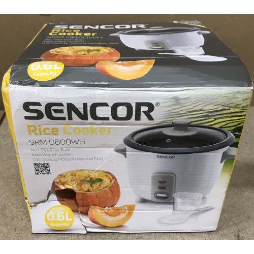 KIÁRUSÍTÁS SENCOR SRM 0600WH rizsfőző 40030196 SÉRÜLT CSOMAGOLÁS