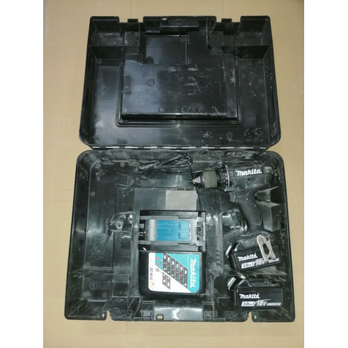 KIÁRUSÍTÁS Makita DDF482RFEB akkus fúró-csavarbehajtó 2x Li-ion LXT 18V/3,0 Ah SZERVIZELT