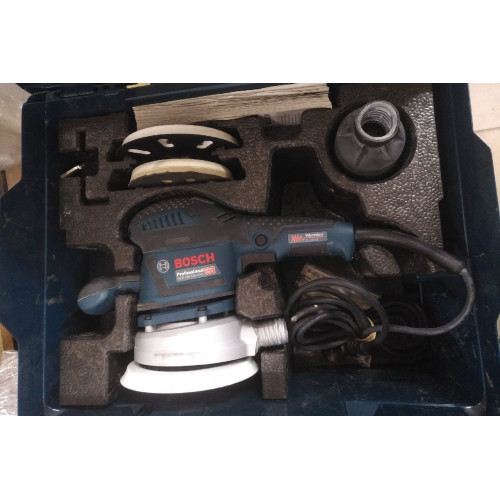 KIÁRUSÍTÁS BOSCH GEX 125-150 AVE excentercsiszoló L-Boxxban 060137B101 SZERVIZELT