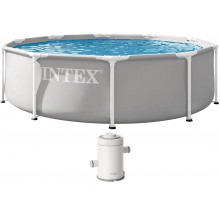 INTEX PRISM FRAME Kör alakú medence 305 × 76 cm patronos szűrővel 220-240V 26702ND