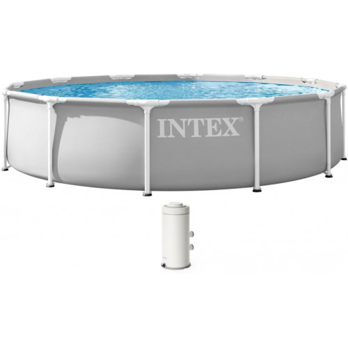 INTEX PRISM FRAME Kör alakú medence 366 × 76 cm patronos szűrővel 220–240V 26712ND INTEX PRISM FRAME Kör alakú medence 366 × 76 cm patronos szűrővel 220–240V 26712ND
