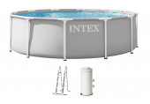 INTEX PRISM FRAME Kör alakú medence 366 x 99 cm patronos szűrővel 220–240V 26716ND