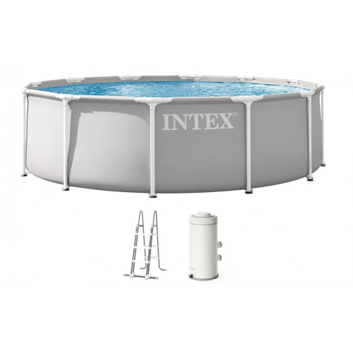 INTEX PRISM FRAME Kör alakú medence 366 × 99 cm patronos szűrővel 220–240V 26716ND INTEX PRISM FRAME Kör alakú medence 366 × 99 cm patronos szűrővel 220–240V 26716ND
