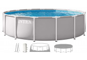 INTEX PRISM FRAME Kör alakú medence 427 x 107 cm patronos szűrővel 220–240V 26720ND
