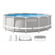 INTEX PRISM FRAME Kör alakú medence 427 x 107 cm patronos szűrővel 220–240V 26720NP