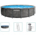 INTEX Greywood Prism Fémvázas medence szett vízforgatóval, 457 x 122 cm 26742NP