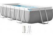 INTEX PRISM FRAME Téglalap alakú medence 300x175x80 cm szűrőrendszerrel 220-240V 26784NP
